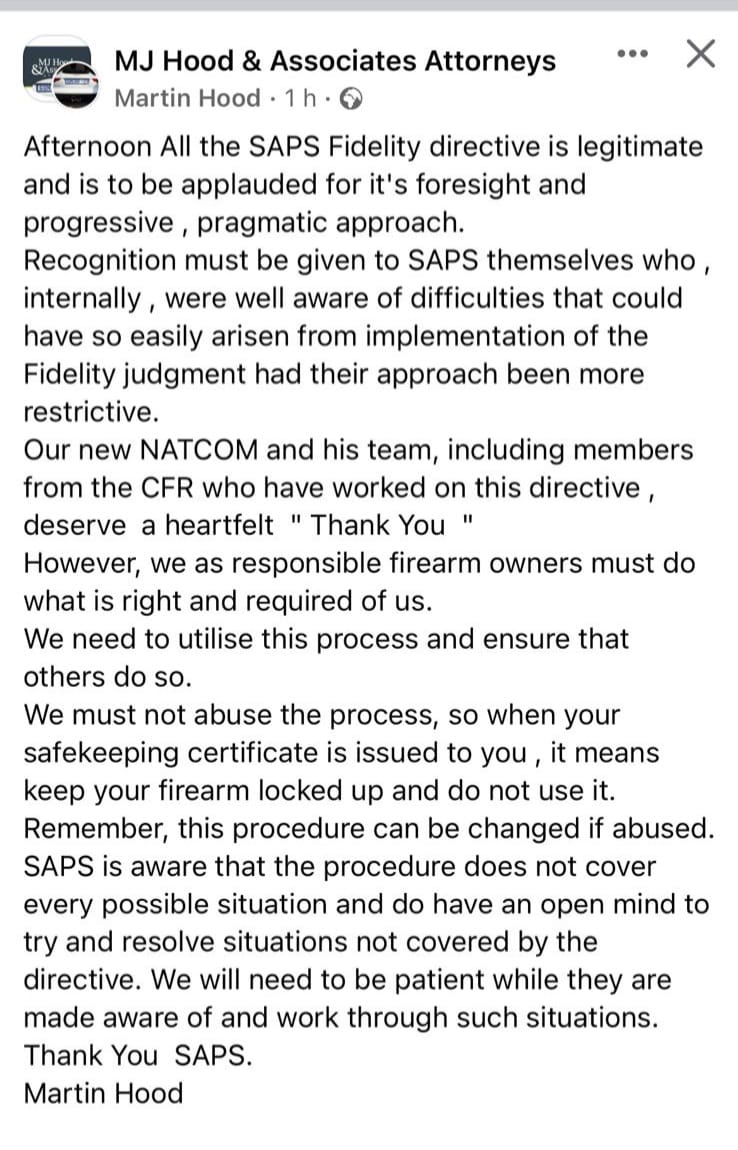 SAPS Directive